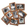 Hnedý Retro Fotorámček na 9 Fotografie