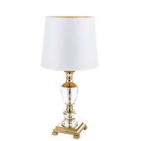 Zlatá Stolná Lampa, Biele Tienidlo