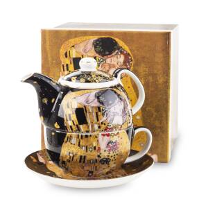 Porcelánový Džbán so Šálkou a Podšálkou Tea For One