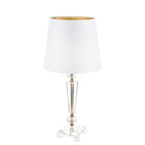 Štýlová Stolná Lampa, Biele Tienidlo