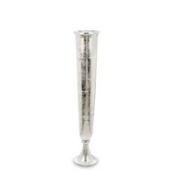 Vysoká Strieborná Váza S Úzkym Tvarom 92cm