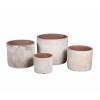 Garden Old Donica antic white 1 kpl. 4