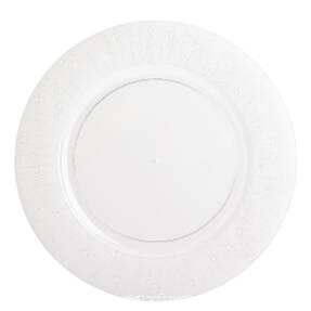 Vzorovaný Transparentný Plastový Klubový Tanier 33 cm
